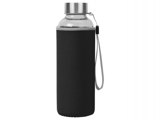 Бутылка для воды 420мл c черным чехлом