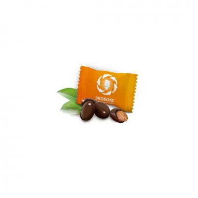 Миндаль в шоколаде 4гр в индивидуальной упаковке с логотипом клиента