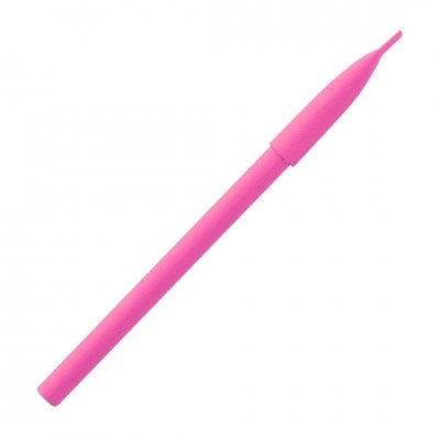 Ручка шариковая с колпачком, бумага, розовая