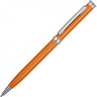 Ручка металлическая шариковая "Silver Soyer" оранжевая