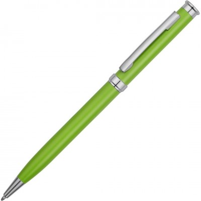 Ручка металлическая шариковая "Silver Soyer" зеленая