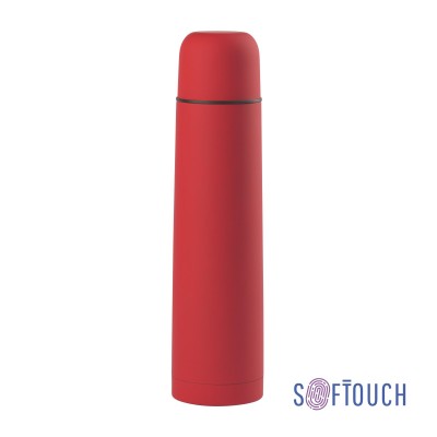 Термос 1000мл нержавеющая сталь/soft touch, красный