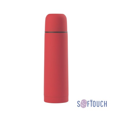Термос 500мл нержавеющая сталь/soft touch, красный
