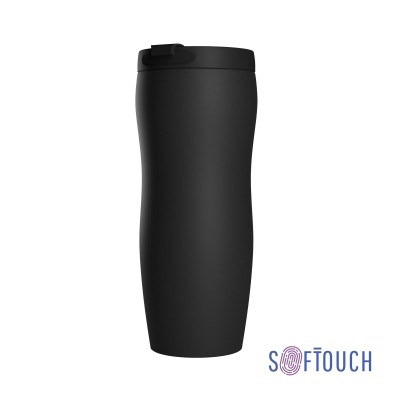 Термостакан 400мл soft touch, черный