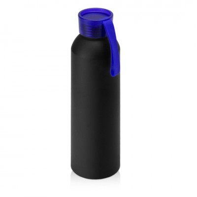 Бутылка для воды 650мл алюминий, черный/синий