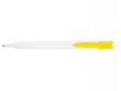 Ручка шариковая "Kakadu" пластик, бело/желтая