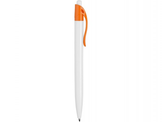 Ручка шариковая "Kakadu" пластик, бело/оранжевая