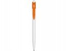 Ручка шариковая "Kakadu" пластик, бело/оранжевая