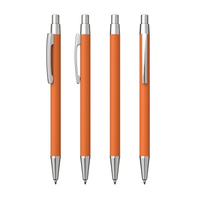 Ручка шариковая "Ray", покрытие soft touch, оранжевый