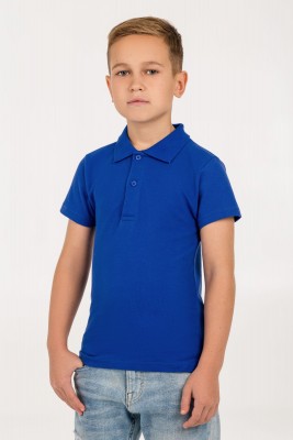 Рубашка поло детская 170 г/м² ярко-синяя