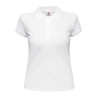 Рубашка поло женская 190г/м2 белая