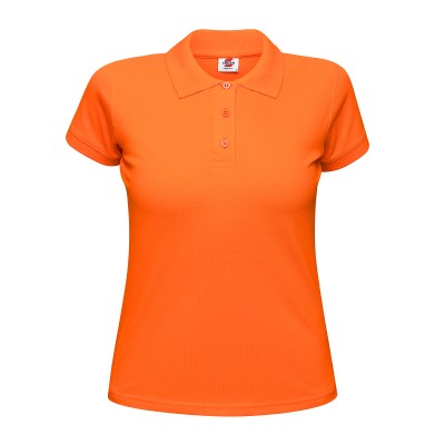 Рубашка поло женская 190г/м2 оранжевая