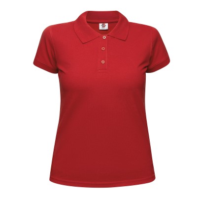 Рубашка поло женская 190г/м2 красная