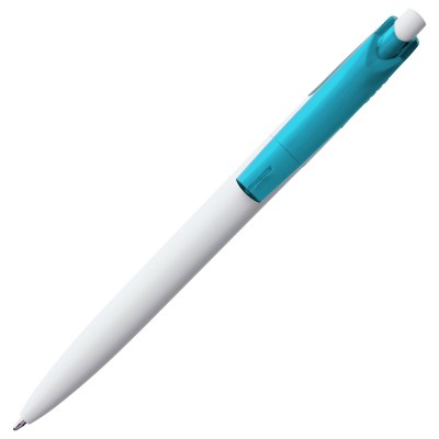Ручка шариковая 14,4х1,1см белая с голубым