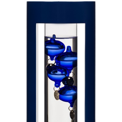 Термометр "Галилео" в деревянном корпусе, синие