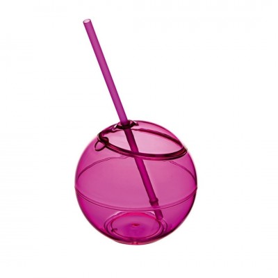 Емкость для питья 580 мл, АБС пластик, розовый