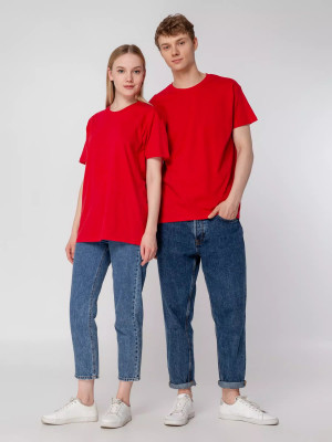 Футболка унисекс 150г/м², хлопок, красная