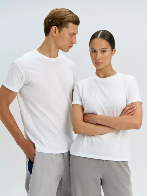 Футболка унисекс 150г/м², хлопок, розовая