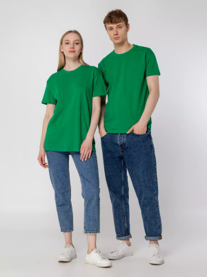 Футболка унисекс 150г/м², хлопок, ярко-зеленая