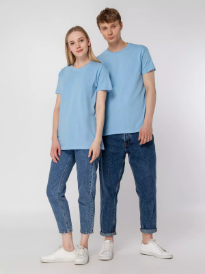 Футболка унисекс 150г/м², хлопок, голубая