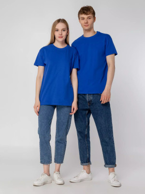 Футболка унисекс 150г/м², хлопок, ярко-синяя (royal)