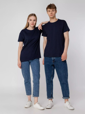 Футболка унисекс 150г/м², хлопок, кобальт (темно-синяя)
