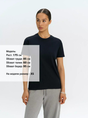 Футболка унисекс 150г/м², хлопок, черная