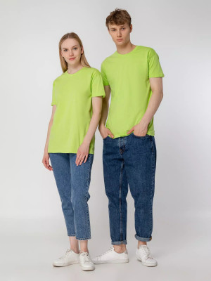 Футболка унисекс 150г/м², хлопок, зеленое яблоко