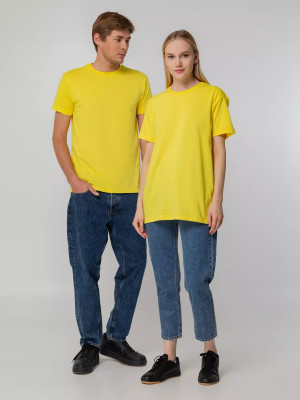 Футболка унисекс 140 г/м², хлопок, желтая