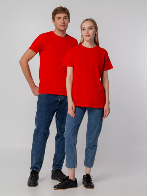 Футболка унисекс 140 г/м², хлопок, красная