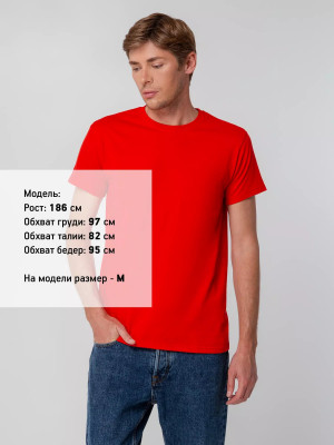 Футболка унисекс 140 г/м², хлопок, красная