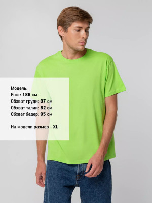 Футболка унисекс 140 г/м², хлопок, зеленое яблоко