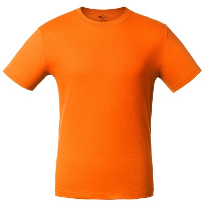 Футболка унисекс 160г/м2 без боковых швов, оранжевая