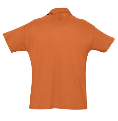 Рубашка поло 170г/м², хлопок пике, оранжевая