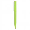 Ручка пластиковая шариковая, покрытие soft-touch, пластик, зеленое яблоко