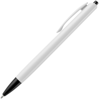 Ручка шариковая 14,5х1см белая с черным