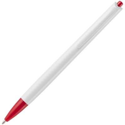Ручка шариковая 14,5х1см белая с красным