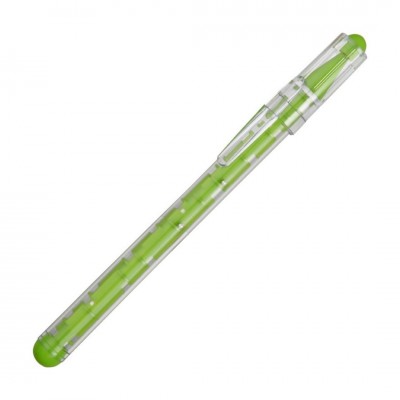 Ручка шариковая "Лабиринт" пластик, зеленое яблоко
