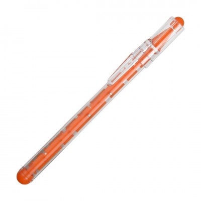 Ручка шариковая "Лабиринт" пластик, оранжевая
