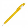 Ручка шариковая, пластик, желтый/белый