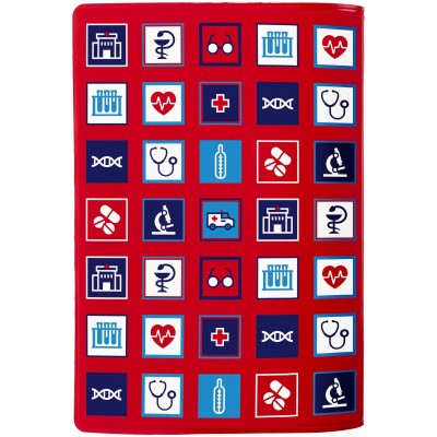 Обложка для паспорта "Здравоохранение" красная