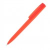Ручка шариковая ZET  MIX, софт тач, оранжевая, клип фрост