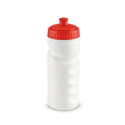 Бутылка для велосипеда 530мл белая с красным