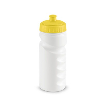 Бутылка для велосипеда 530мл белая с желтым