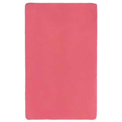 Плед флисовый 100х140см, 180г/м², розовый (коралловый)