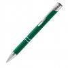 Ручка шариковая металл/soft-touch, зеленая