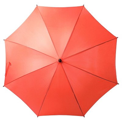 Зонт-трость 100см с деревянной ручкой, красный
