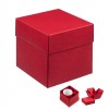 Коробка для кружки 11,4х11,4х11,1см красная
