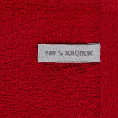 Полотенце 50х100см, 350г/м², красное