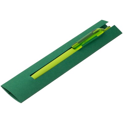 Чехол для ручки 16,5х4см картон, зеленый